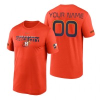 Houston Astros Custom Orange Legend 2022 City Connect T-Shirt