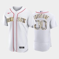 Boston Red Sox Custom Men's Nike Diamond Edition MLB Jersey - White