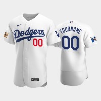 Los Angeles Dodgers Custom Men's Nike Jackie Robinson 75th Anniversary Authentic MLB Jersey - White