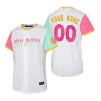 San Diego Padres Custom 2022 City Connect Youth Nike Games Jersey - White