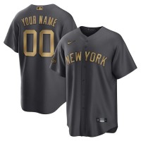 New York Yankees Custom Men's Nike Charcoal 2022 MLB All-Star Game Replica Jersey