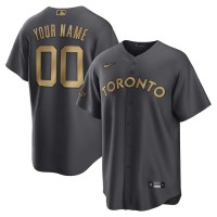 Toronto Blue Jays Custom Men's Nike Charcoal 2022 MLB All-Star Game Replica Jersey