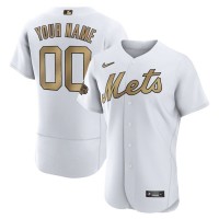New York Mets Custom Men's Nike White 2022 MLB All-Star Game Authentic Jersey