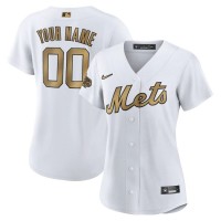 New York Mets Custom Men's Nike White 2022 MLB All-Star Game Replica Jersey