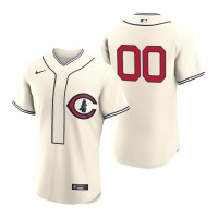 Chicago Cubs Custom Men's 2022 Field of Dreams MLB Authentic Jersey - Cream
