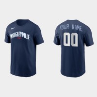 Chicago Cubs Custom Men's Nike 2021 City Connect T-Shirt -  Navy