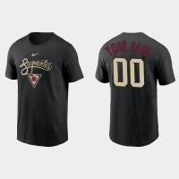 Arizona Diamondbacks Custom Men's Nike 2021 City Connect Graphic T-Shirt Black