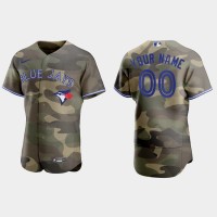 Toronto Blue Jays Custom Men's Nike 2021 Armed Forces Day Authentic MLB Jersey -Camo