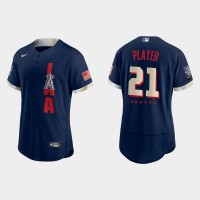 Los Angeles Angels Custom 2021 Mlb All Star Game Authentic Navy Jersey