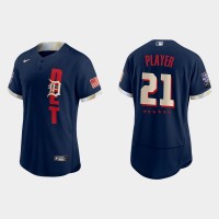Detroit Tigers Custom 2021 Mlb All Star Game Authentic Navy Jersey