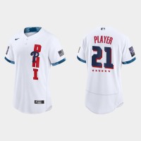 Philadelphia Phillies Custom 2021 Mlb All Star Game Authentic White Jersey