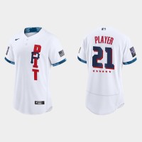 Pittsburgh Pirates Custom 2021 Mlb All Star Game Authentic White Jersey