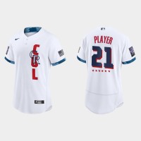 Colorado Rockies Custom 2021 Mlb All Star Game Authentic White Jersey
