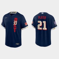 Detroit Tigers Custom 2021 Mlb All Star Game Fan's Version Navy Jersey