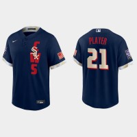Chicago White Sox Custom 2021 Mlb All Star Game Fan's Version Navy Jersey