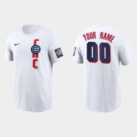 Chicago Cubs Custom Men's 2021 Mlb All Star Game Wordmark White T-Shirt