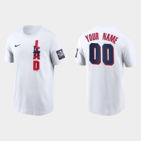 Los Angeles Dodgers Custom Men's 2021 Mlb All Star Game Wordmark White T-Shirt
