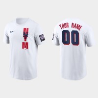 New York Mets Custom Men's 2021 Mlb All Star Game Wordmark White T-Shirt