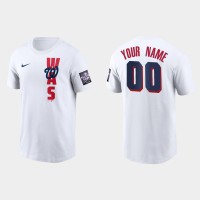 Washington Nationals Custom Men's 2021 Mlb All Star Game Wordmark White T-Shirt