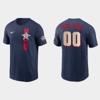 Houston Astros Custom Men's 2021 Mlb All Star Game Navy T-Shirt