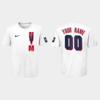 New York Mets Custom Youth 2021 Mlb All Star Game White T-Shirt
