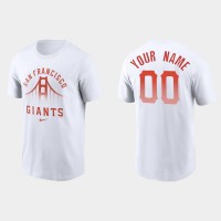 San Francisco Giants Custom Men's 2021 City Connect Graphic White T-shirt
