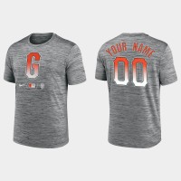 San Francisco Giants Custom Men's 2021 City Connect Practice Anthracite T-shirt