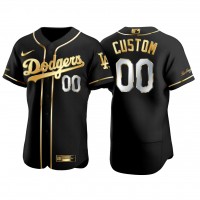 Los Angeles Dodgers Custom Men's Nike Authentic 2021 Gold Program MLB Jersey Black