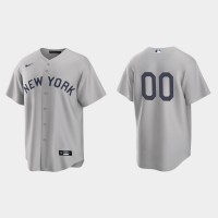 New York Yankees Custom Men's Nike Gray 2021 Field of Dreams Game MLB Jersey