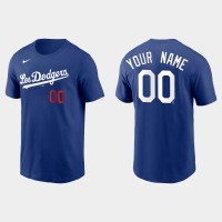 Los Angeles Dodgers Custom Men's Royal 2021 City Connect Name & Number Royal T-Shirt