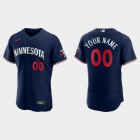Minnesota Twins Custom Men's Nike 2023 Authentic Jersey ?C Navy