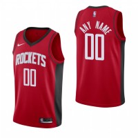 Houston Rockets Custom Men's 2019-20 Icon Edition Red Stitched NBA Jersey