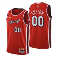 Chicago Bulls Custom Men's Nike Red 2021/22 Swingman NBA Jersey - City Edition