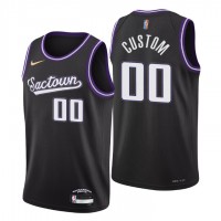Sacramento Kings Custom Men's Nike Black 2021/22 Swingman NBA Jersey - City Edition
