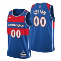 Washington Wizards Custom Men's Nike Blue 2021/22 Swingman NBA Jersey - City Edition