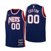 Brooklyn Nets Custom Youth Nike Navy 2021/22 Swingman Jersey - City Edition