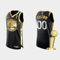Golden State Warriors Custom Men's Nike Black Golden 2021-22 NBA Finals Champions Authentic Jersey