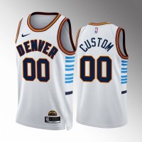 Denver Nuggets Custom White NBA 2022-23 Men's City Edition Jersey