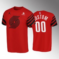 Portland Trail Blazers Custom Red NBA Men's Nike Statement Edition Swingman T-Shirts
