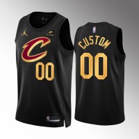 Cleveland Cavaliers Custom Men's Black Nike NBA 2022-23 Statement Edition Jersey