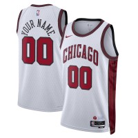 Chicago Bulls Custom Unisex Nike White 2022-23 Swingman Jersey - City Edition