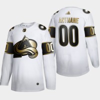 Colorado Avalanche Custom Men's Adidas White Golden Edition Limited Stitched NHL Jersey