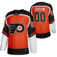 Philadelphia Flyers Custom Orange Men's Adidas 2020-21 Alternate Authentic Player NHL Jersey
