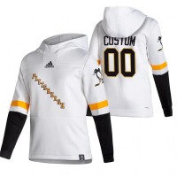 Pittsburgh Penguins Custom Adidas Reverse Retro Pullover Hoodie White