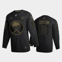Buffalo Sabres Custom Men's Adidas 2020 Veterans Day Authentic NHL Jersey - Black