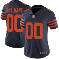 Nike Chicago Bears Customized Navy Blue Alternate Stitched Vapor Untouchable Limited Women's NFL Jersey