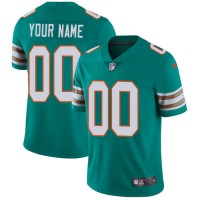 Nike Miami Dolphins Customized Aqua Green Alternate Stitched Vapor Untouchable Limited Youth NFL Jersey