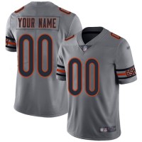 Nike Chicago Bears Customized Silver Men's Stitched NFL Limited Inverted Legend Jersey
