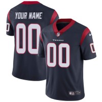 Nike Houston Texans Customized Navy Blue Team Color Stitched Vapor Untouchable Limited Men's NFL Jersey