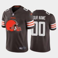 Cleveland Browns Custom Brown Men's Nike Big Team Logo Vapor Limited NFL Jersey